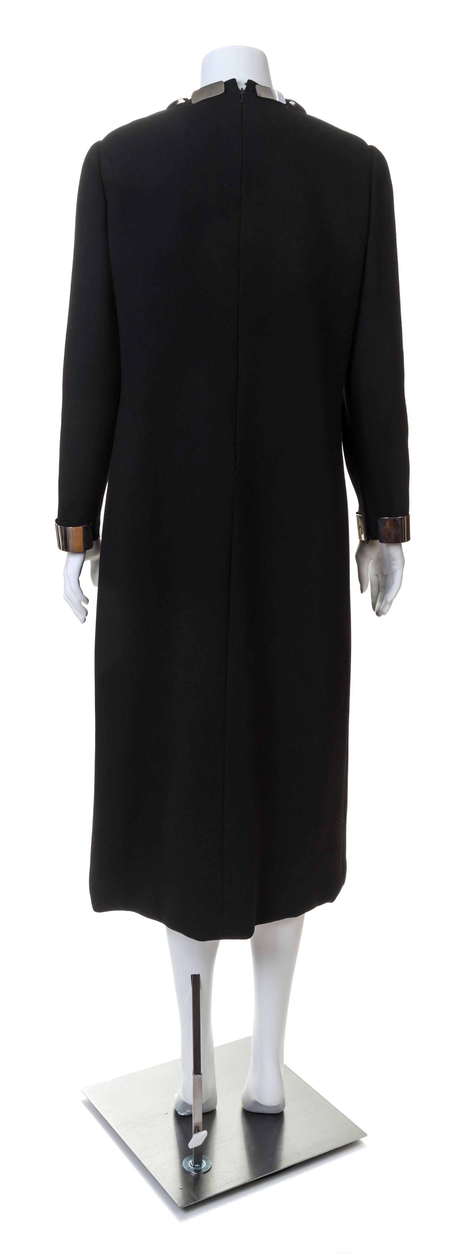 A Pierre Cardin 1960s Black Crepe Dress,