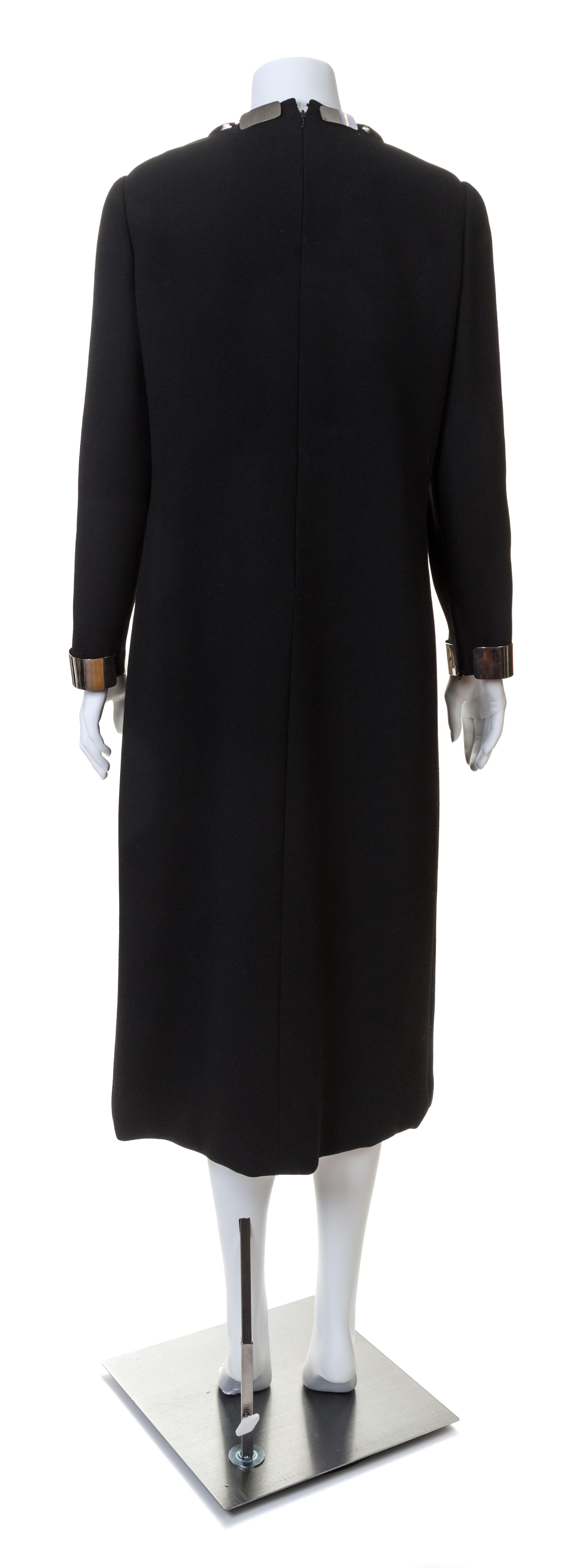 A Pierre Cardin 1960s Black Crepe Dress,