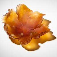Amber tulip bowl