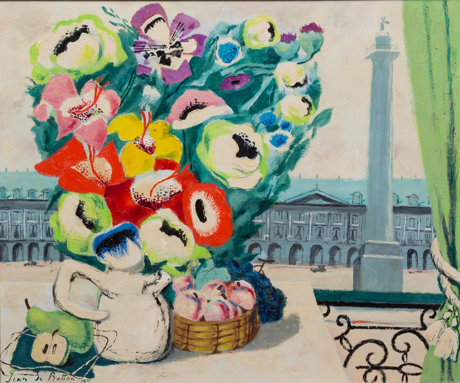 Jean Isy de Botton, (French, 1898–1978), Paris - La Place Vendome, Depuis ma Fenêtre du Ritz, 1970