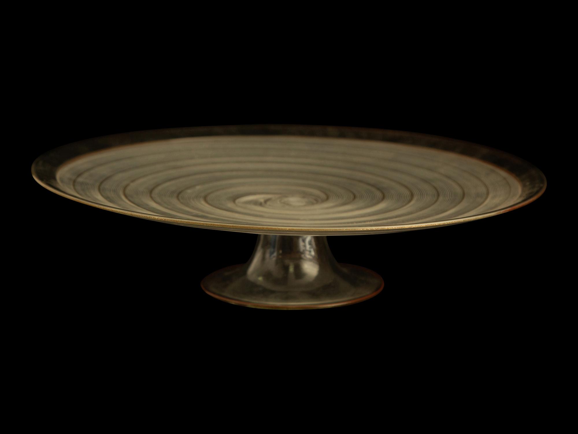 A Murano Glass Cake Stand