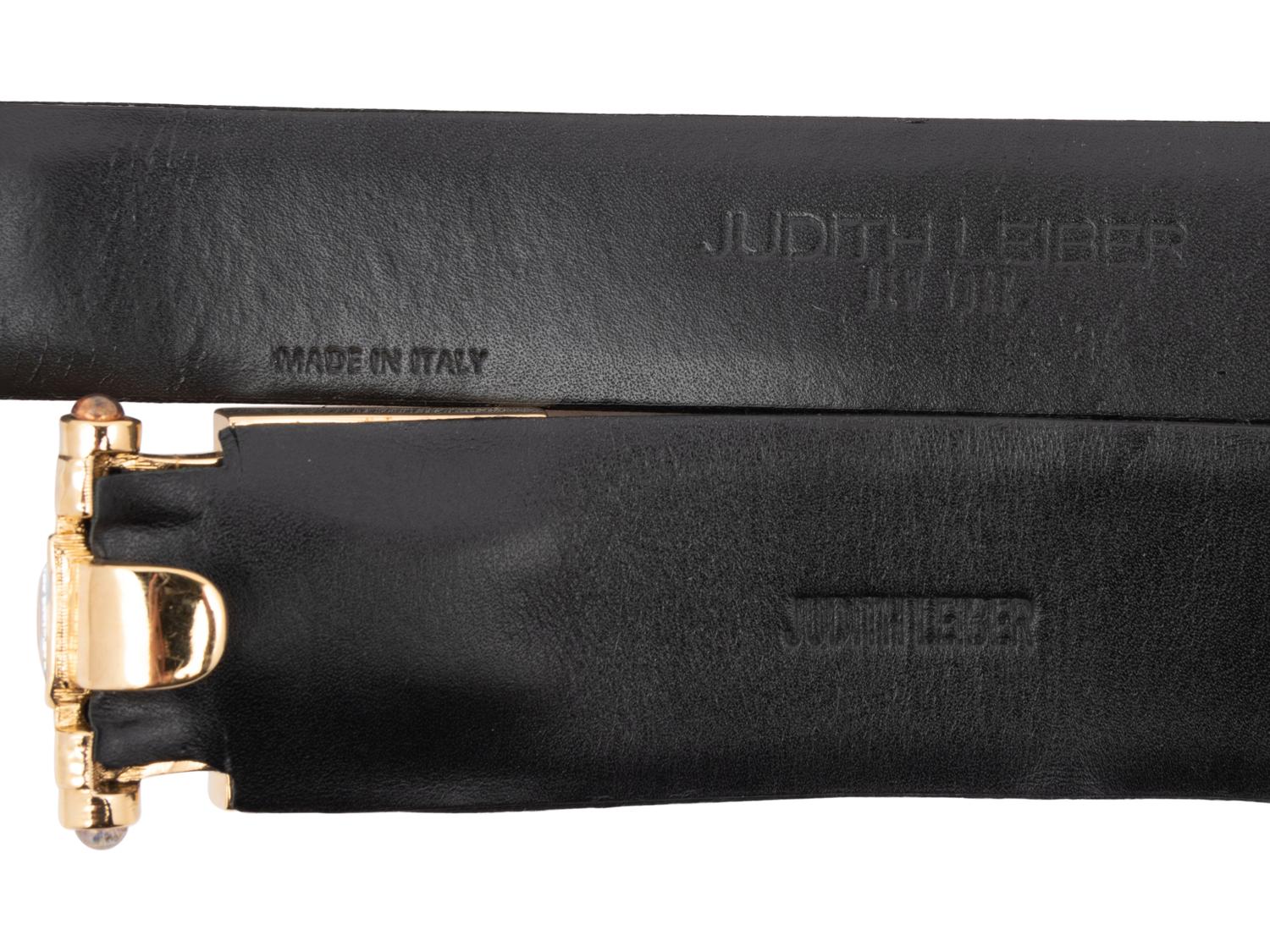Two Judith Leiber Art Deco Style Belts, 1980-90s