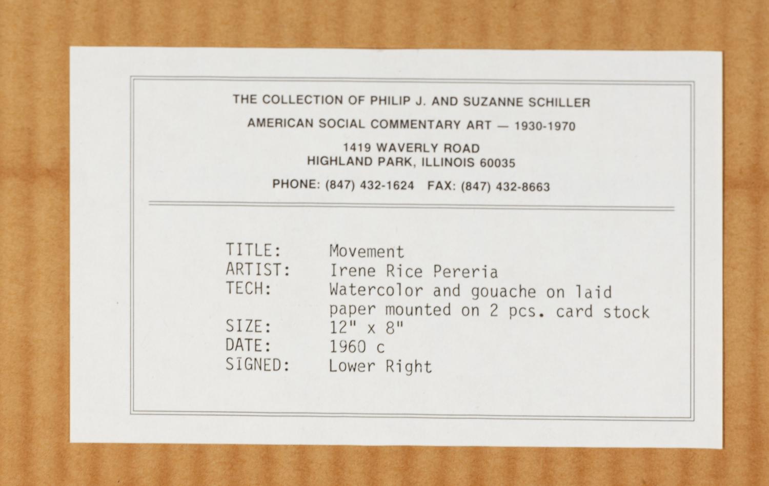 Movement, c. 1960