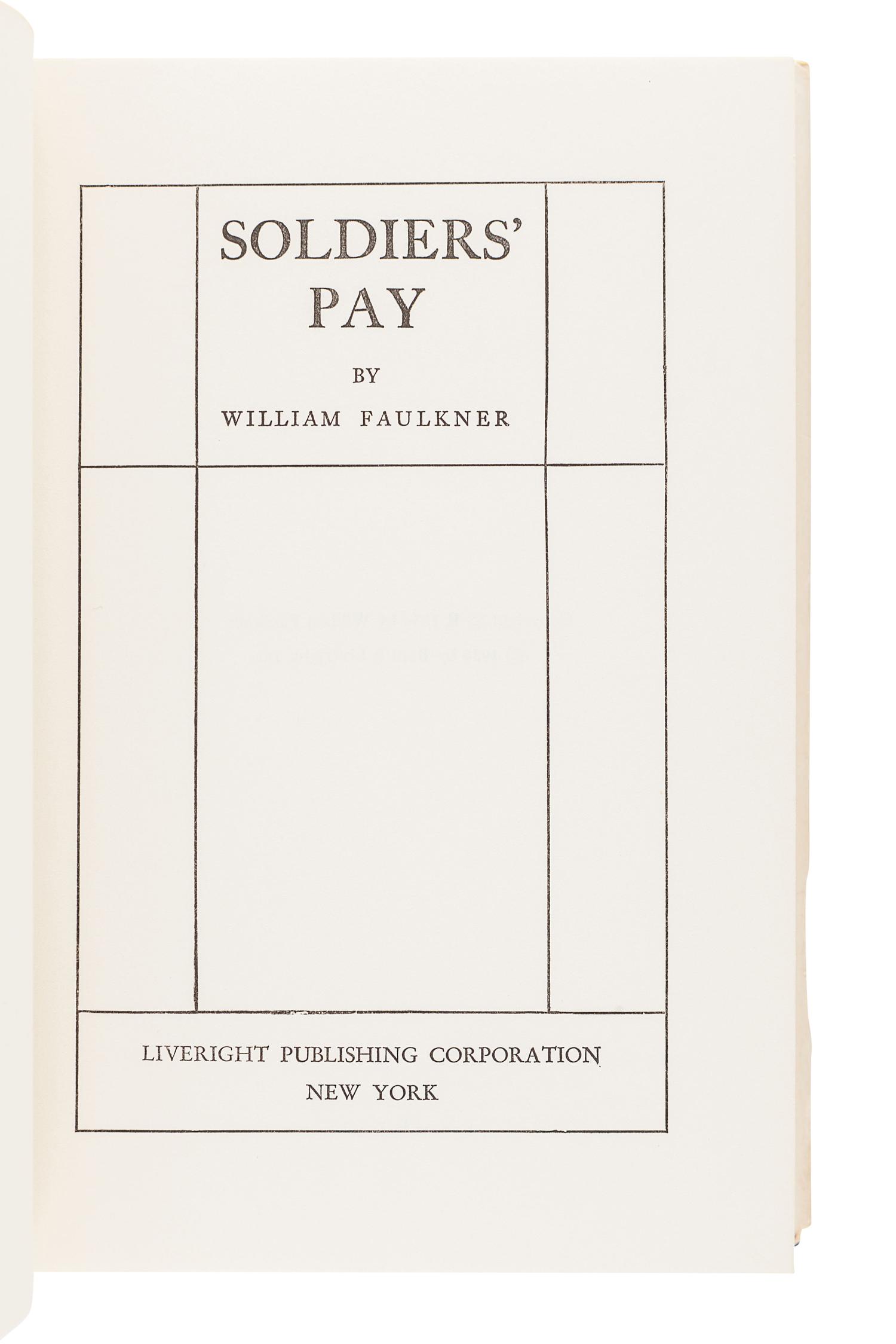 FAULKNER, William (1897-1962). A group of FIRST ENGLISH EDITIONS or later American printings of Faulkner's works, comprising: