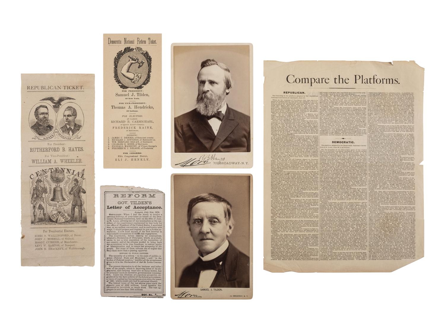 [POLITICS]. A large group of 1870s and 1880s political ephemera, including emerging third parties.