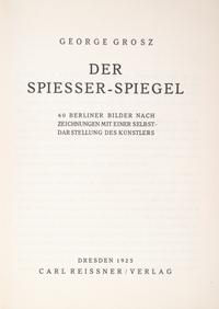 GROSZ, GEORGE. A group of four politically charged books illustrated by Grosz.