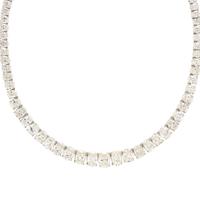 OVAL BRILLIANT CUT DIAMOND RIVIÈRE NECKLACE