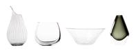An Orrefors Bowl Diameter of first 8 7/8 inches.