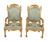 A Napoleon III Giltwood Seven-Piece Salon Suite
