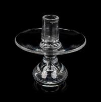 A Pair of Steuben Glass Candlesticks