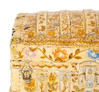 A Polychrome-Decorated Metal-Mounted Trunk
