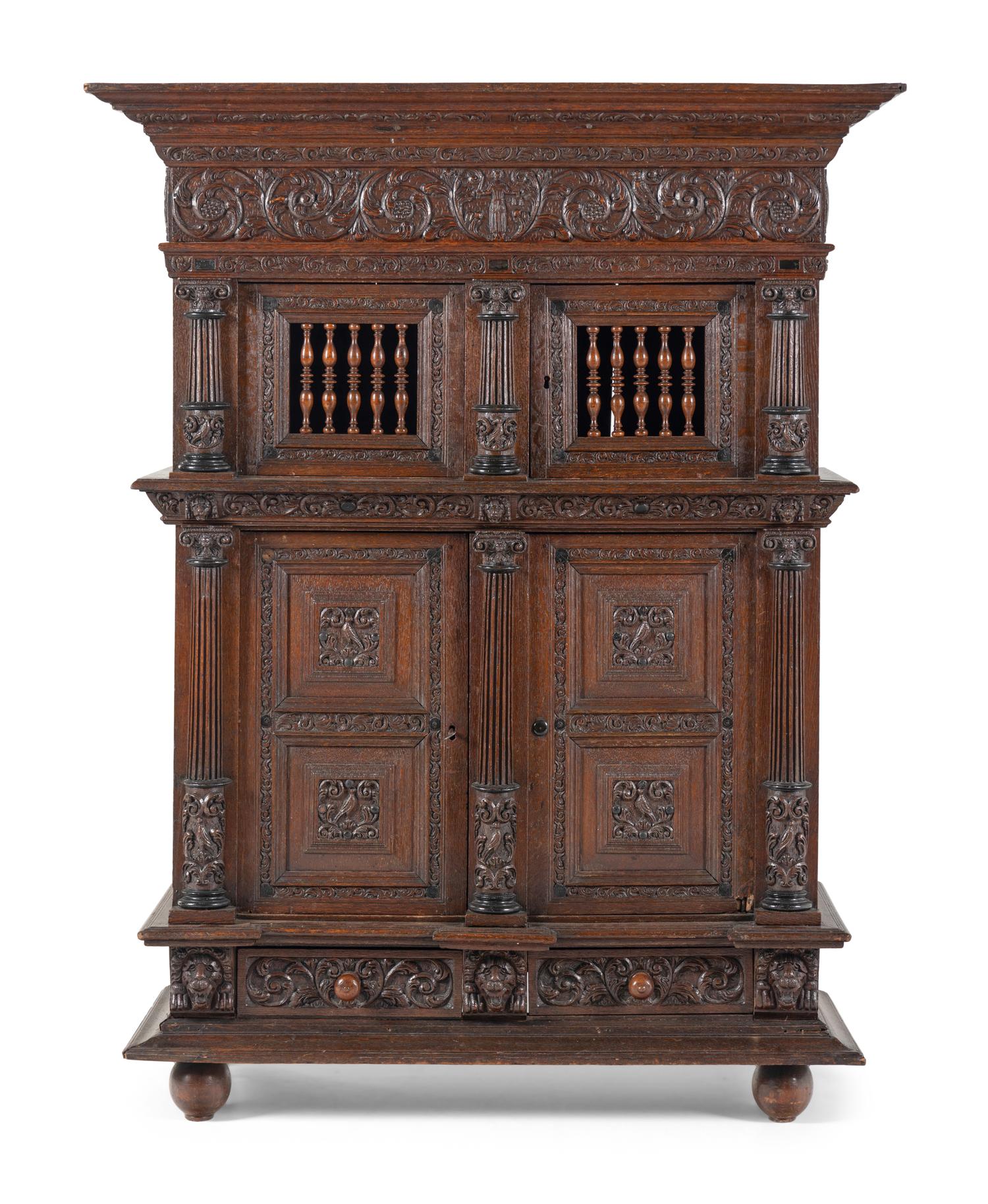 A Dutch Carved Oak Kast