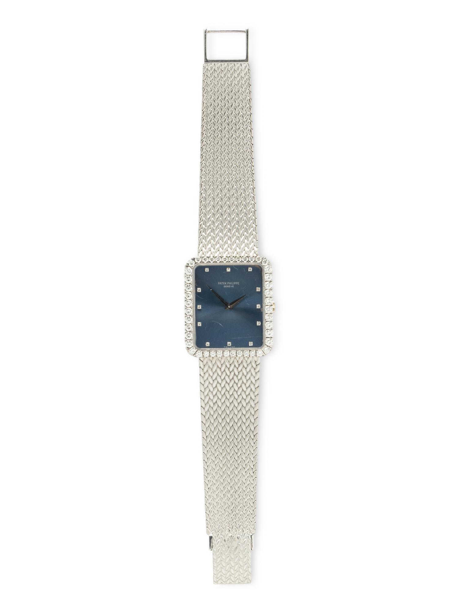 PATEK PHILIPPE, REF. 3613/1 18K WHITE GOLD AND DIAMOND WATCH