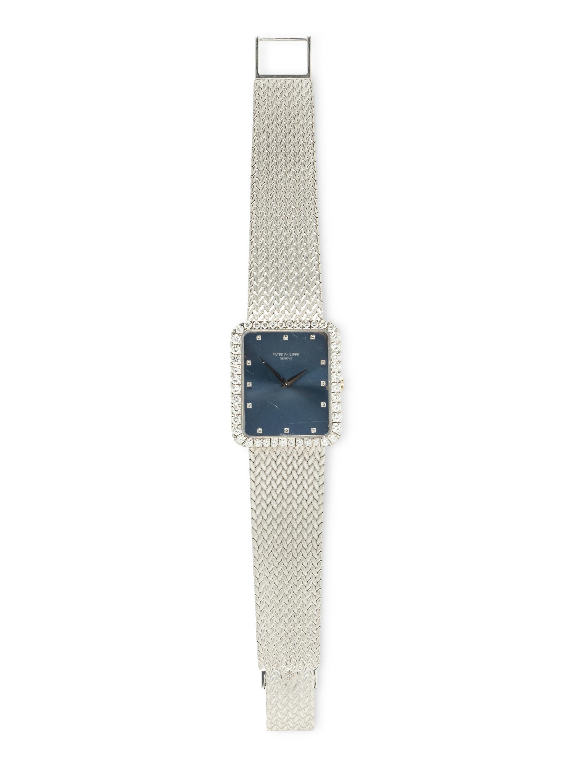 PATEK PHILIPPE, REF. 3613/1 18K WHITE GOLD AND DIAMOND WATCH