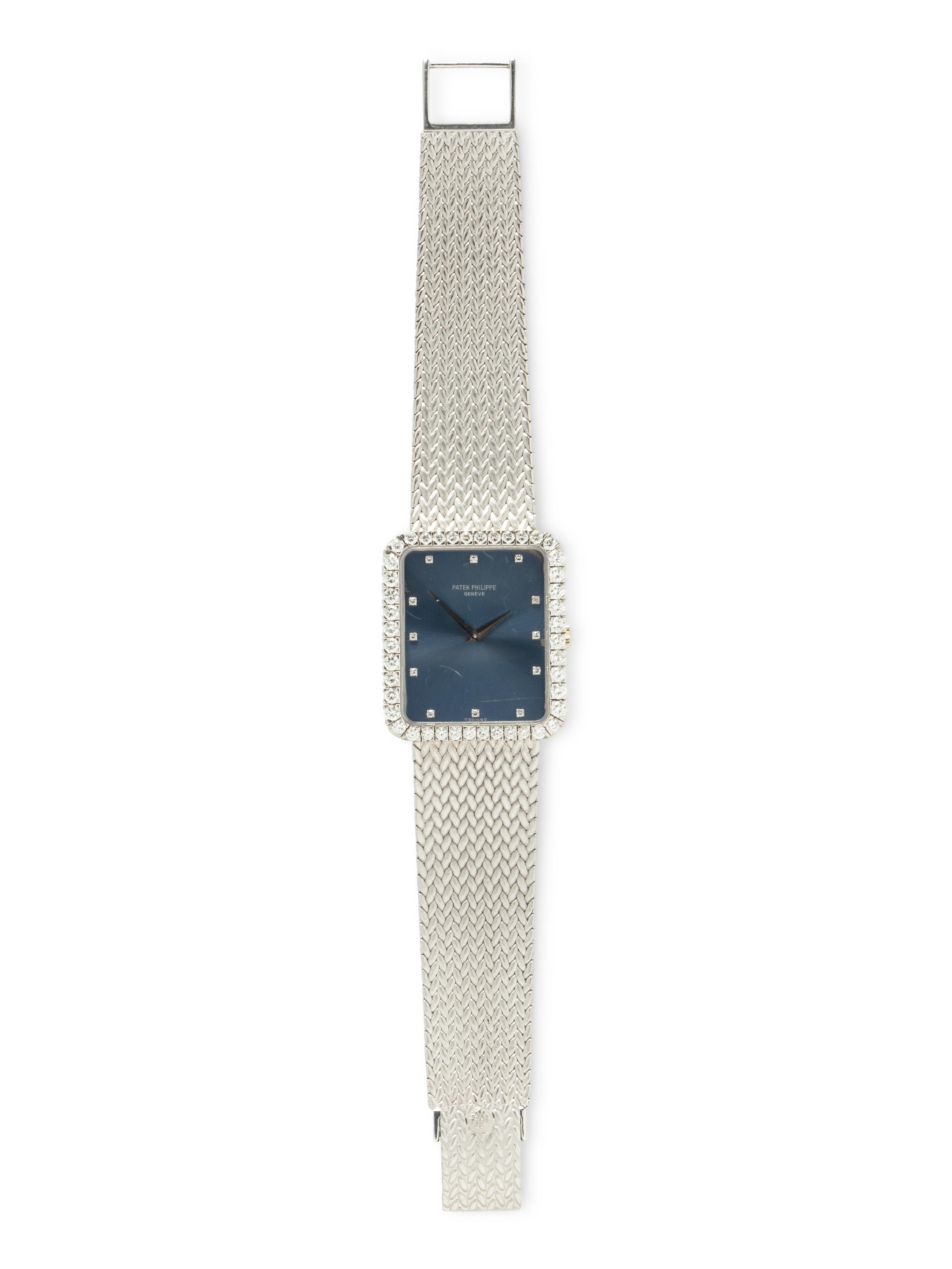 PATEK PHILIPPE, REF. 3613/1 18K WHITE GOLD AND DIAMOND WATCH