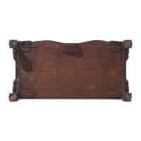 A Chippendale Figured and Shell-Carved Mahogany Reverse-Serpentine Chest of Drawers