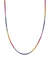 MULTICOLOR SAPPHIRE LONGCHAIN NECKLACE