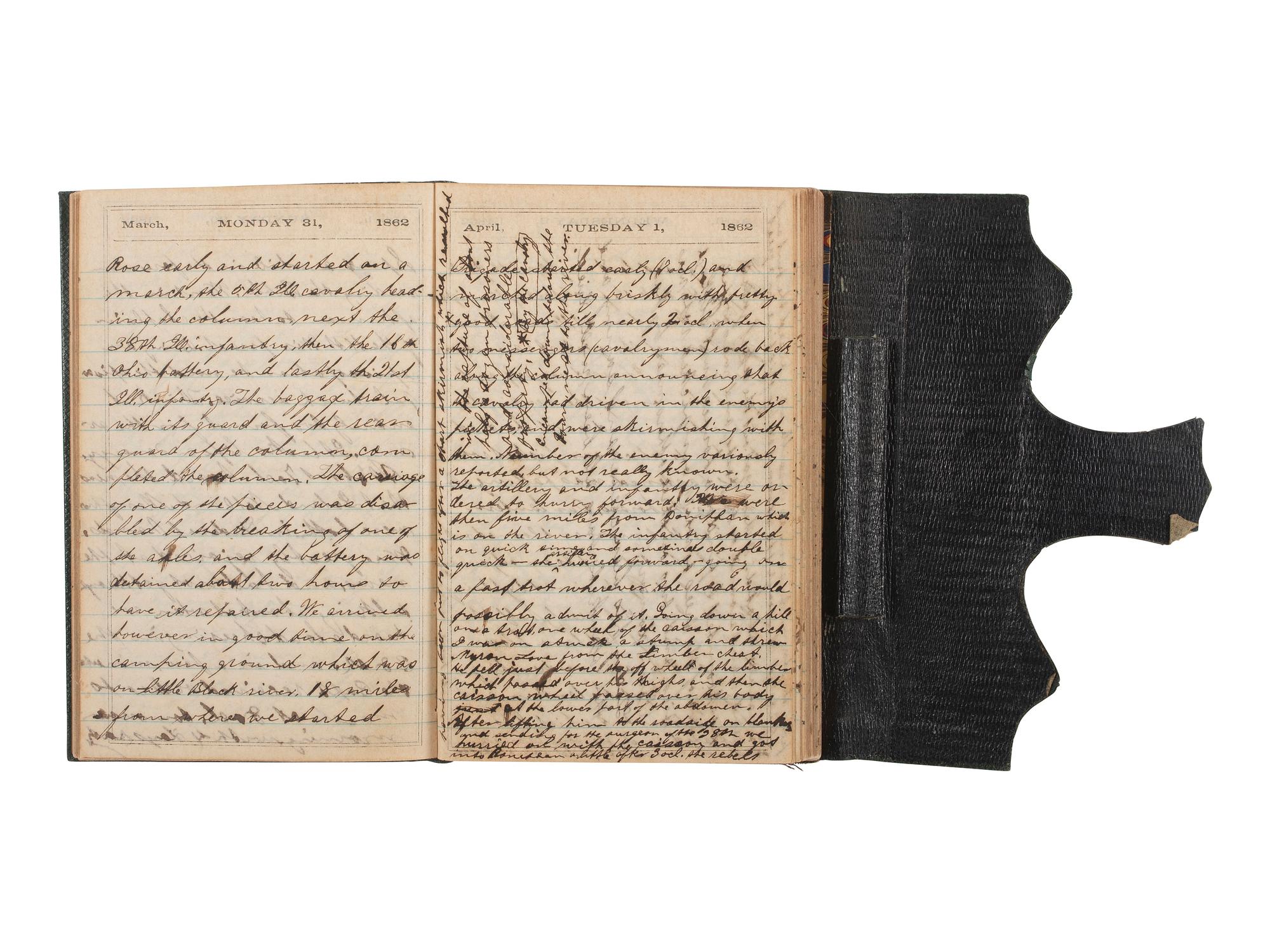 [CIVIL WAR]. Corporal Samuel McKinney Stafford (1837-1922), 16th Ohio Battery, archive including war-date diary and letters.