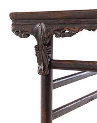 A Chinese Black Lacquered Softwood Wine Table, Jiuzhuo