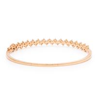 Diamond and Rose Gold Bangle Bracelet