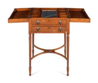 An Edwardian Mahogany Flip-Top Dressing Table