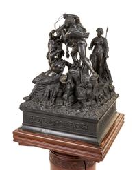 An Italian Bronze Figural Group After the Antique