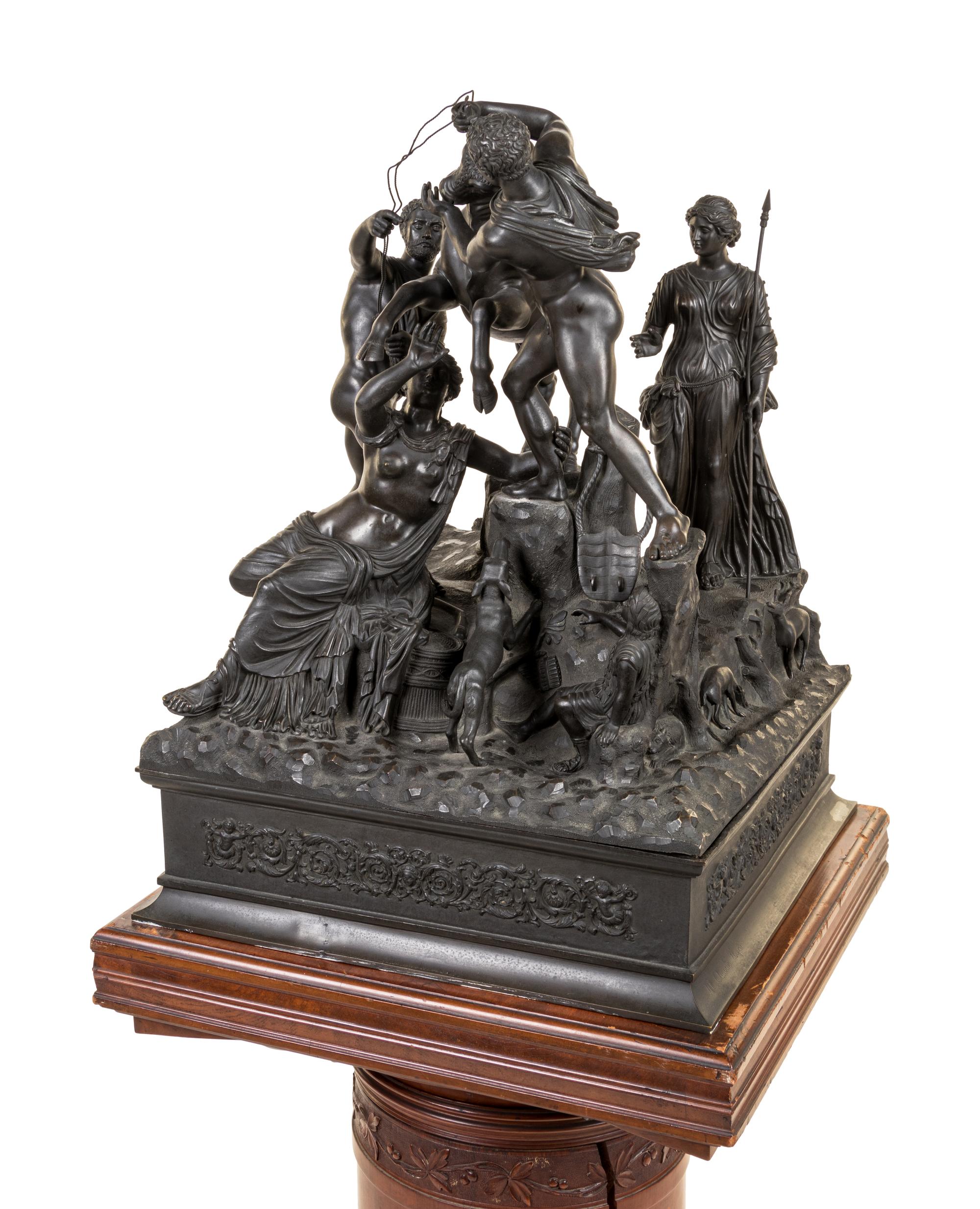 An Italian Bronze Figural Group After the Antique