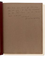 [The Red Cross]. An exceptional album of autographs, letters, and original artwork assembled to benefit the British Red Cross during WWI. [N.p.: N.p.], 1917.