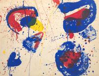 Sam Francis (American, 1923-1994) Hurrah for the Red, White and Blue