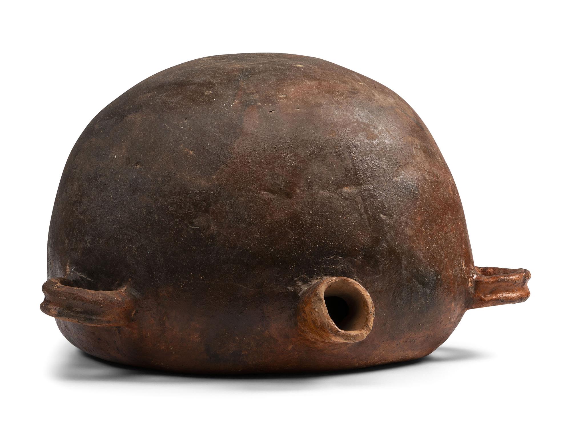 Large Hopi Pottery Canteen