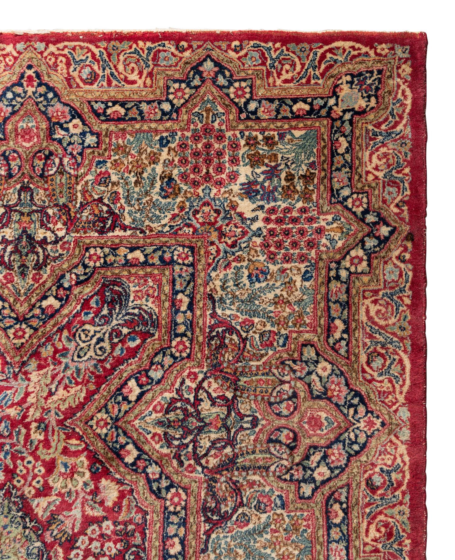 A Kirman Wool Rug