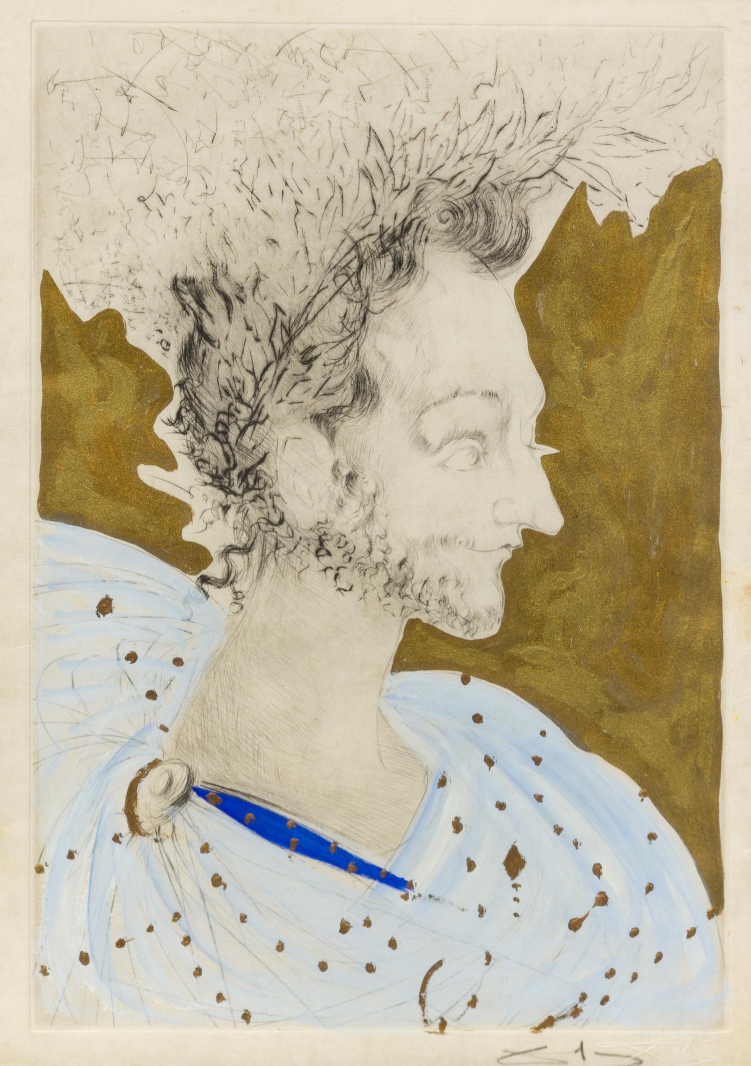 Salvador Dalí, (Spanish, 1904-1989), Portrait de Ronsard (from Les Amours de Cassandre), 1968