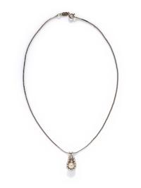 CULTURED PEARL AND DIAMOND PENDANT/NECKLACE