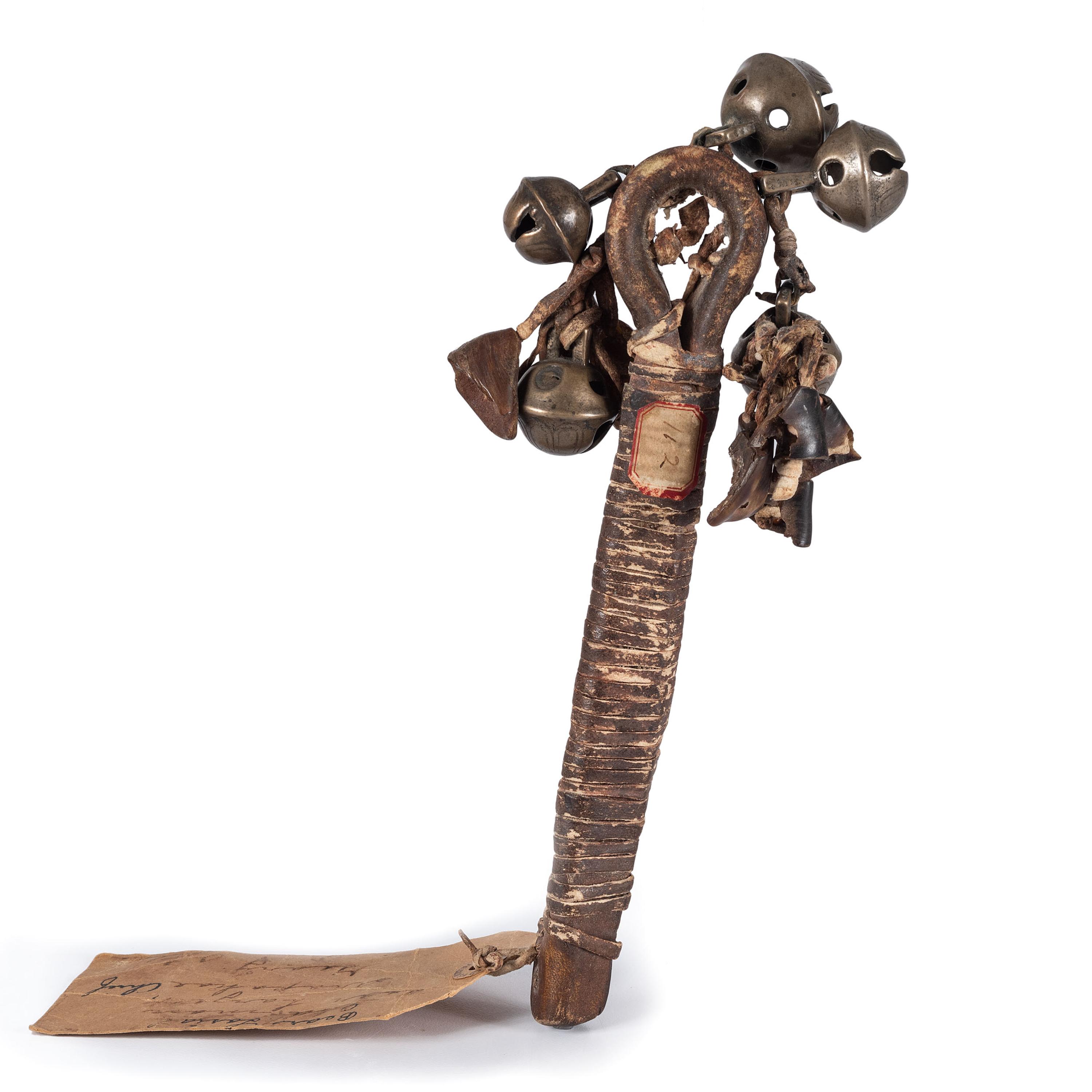 Arapaho Rattle, with Hawk Bells and Dew Claws
