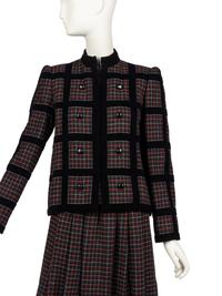Givenchy Haute Couture Tartan Suit, Fall 1982