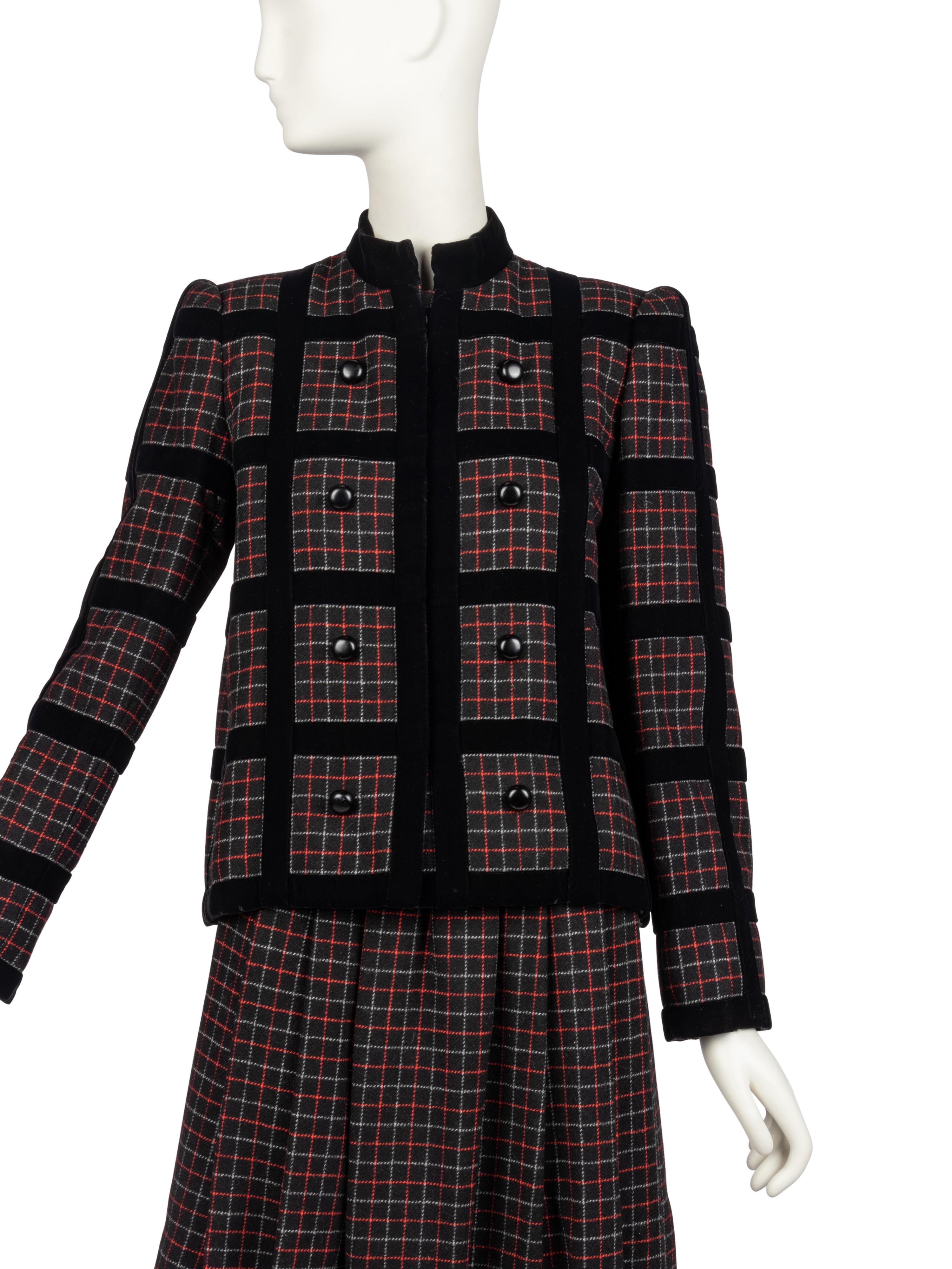 Givenchy Haute Couture Tartan Suit, Fall 1982