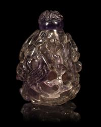 Three Chinese Hardstone Snuff Bottles