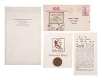[EDISON, Thomas A. (1847-1931)]. Ephemera assoc. with New York & Edison's electrical innovations.