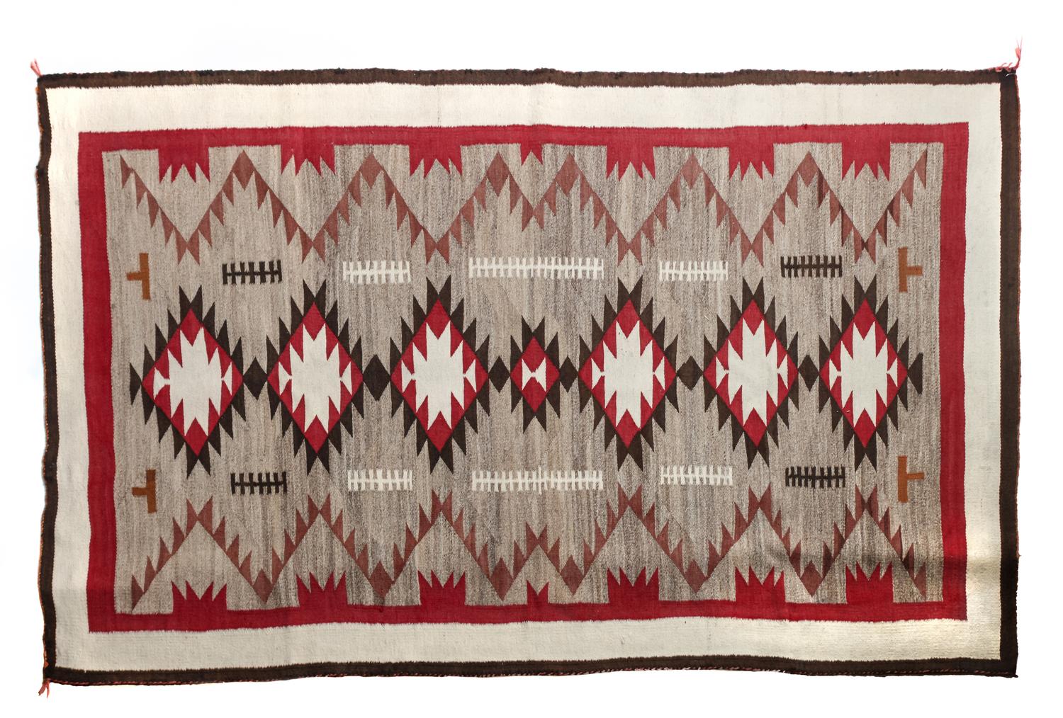 Navajo Klagetoh Rug 80 x 48 inches — First Quarter 20th Century