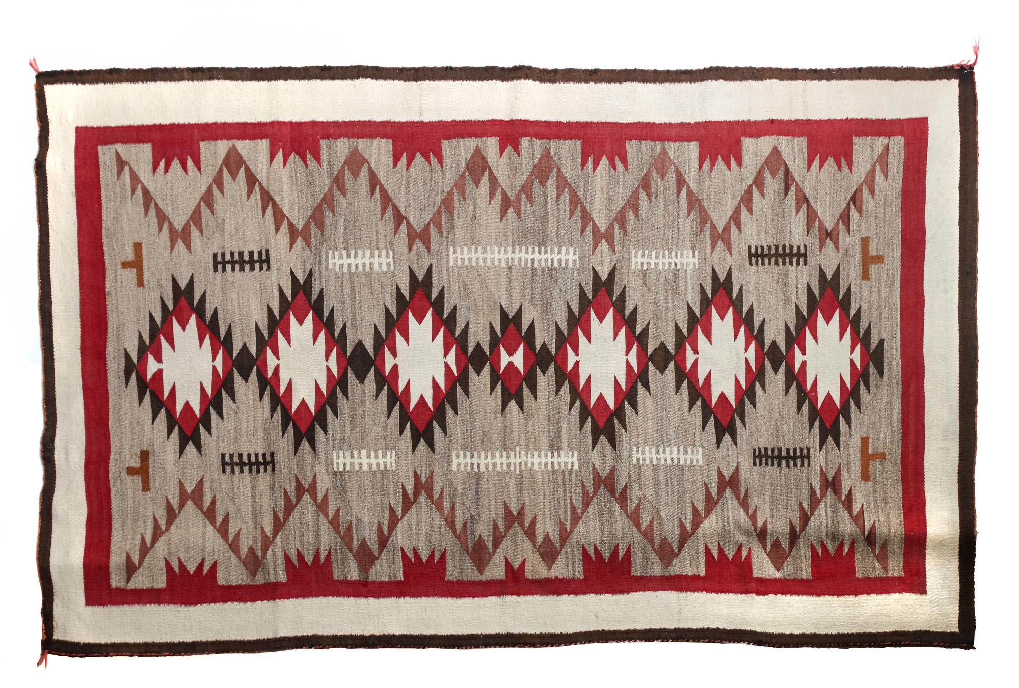 Navajo Klagetoh Rug 80 x 48 inches — First Quarter 20th Century