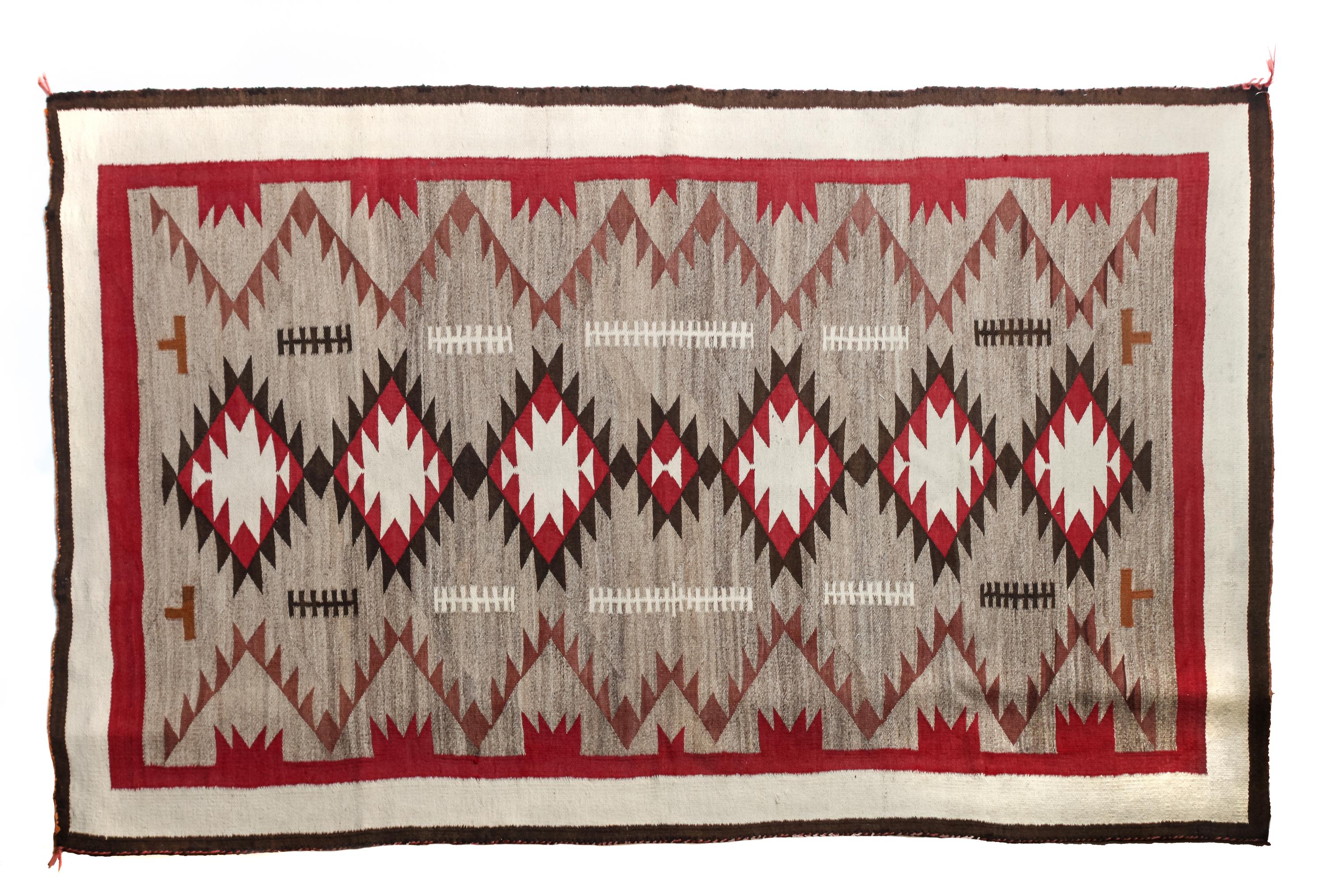 Navajo Klagetoh Rug 80 x 48 inches — First Quarter 20th Century