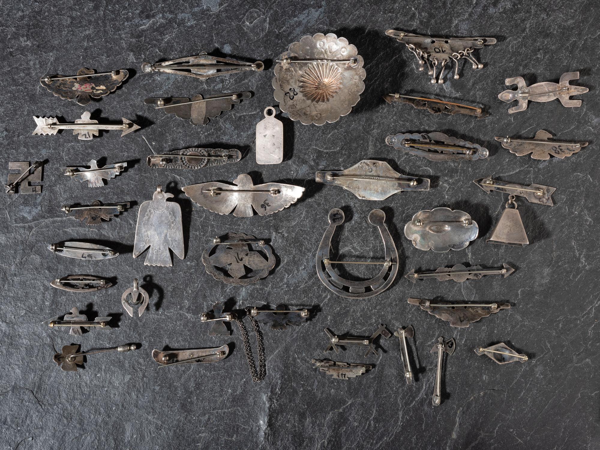 Navajo Fred Harvey Era Curio Pins and Pendants