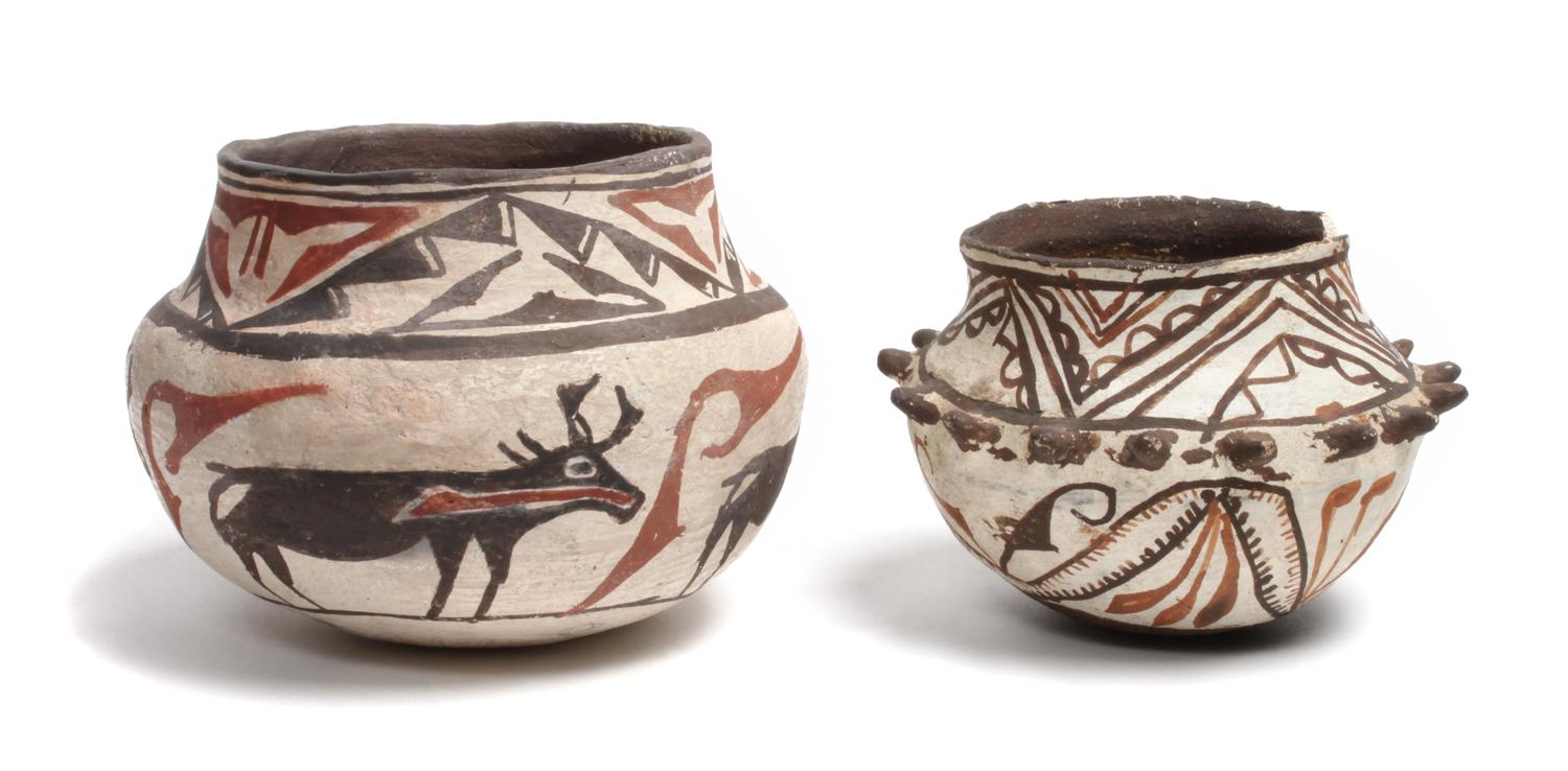 Group of Pueblo Pottery Diameter of largest 11 1/4 inches
