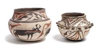 Group of Pueblo Pottery Diameter of largest 11 1/4 inches
