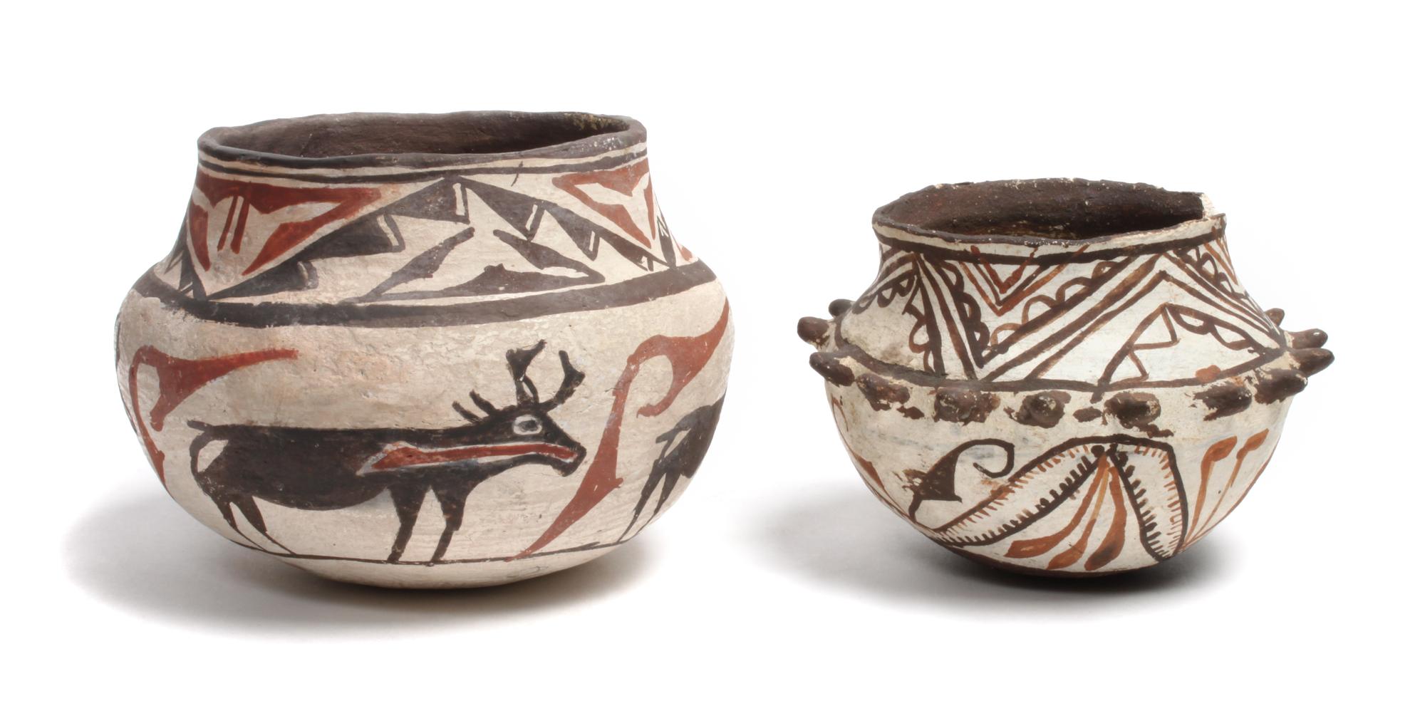 Group of Pueblo Pottery Diameter of largest 11 1/4 inches