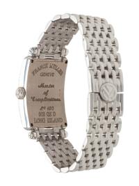 FRANCK MULLER, REF. 902QZD 18K WHITE GOLD AND DIAMOND 'LONG ISLAND' WRISTWATCH