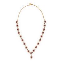Ruby, Diamond, and Yellow Gold Necklace