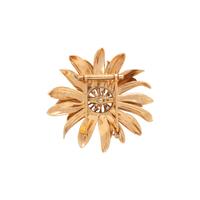 TIFFANY & CO., YELLOW GOLD AND DIAMOND FLOWER BROOCH