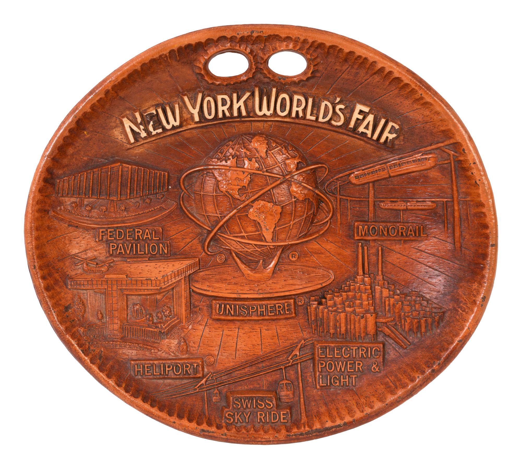 (History) New York World’s Fair commemorative acrylic plate