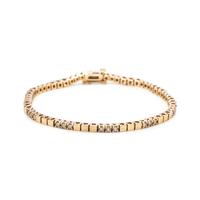 YELLOW GOLD AND DIAMOND BRACELET
